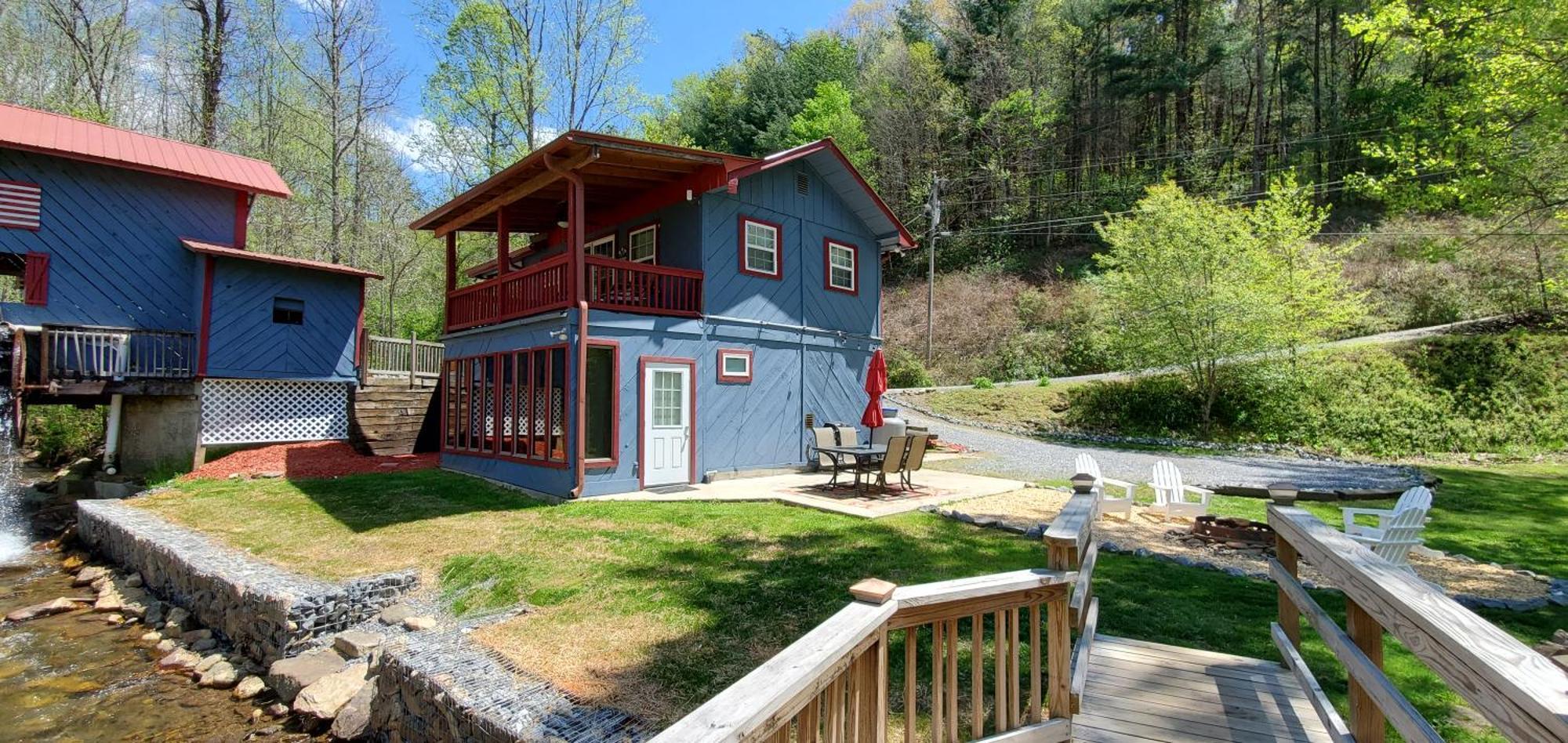 Waterwheel Cabin By The Creek Murphy Exteriör bild